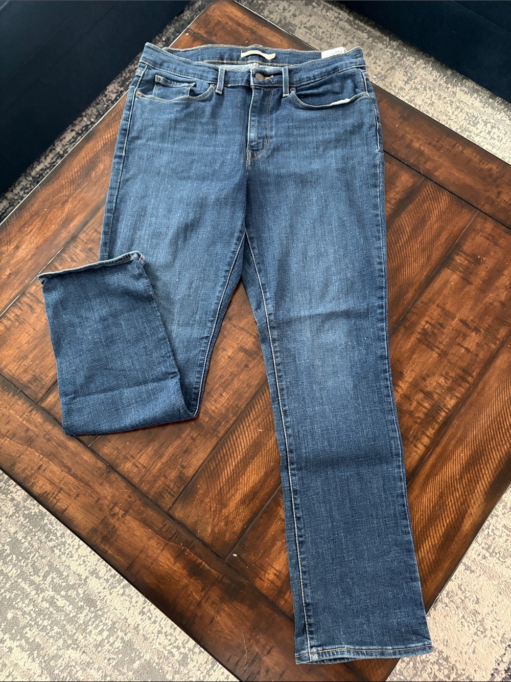 Levi’s: Women’s Classic Straight Leg Blue Jeans